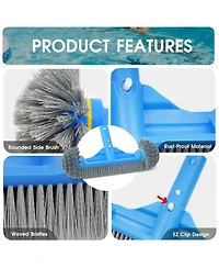 Xdovet Pool Brush Skimmer Net Pole Kit