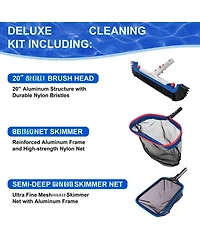 Xdovet Pool Cleaning Kit Brush Skimmer Net