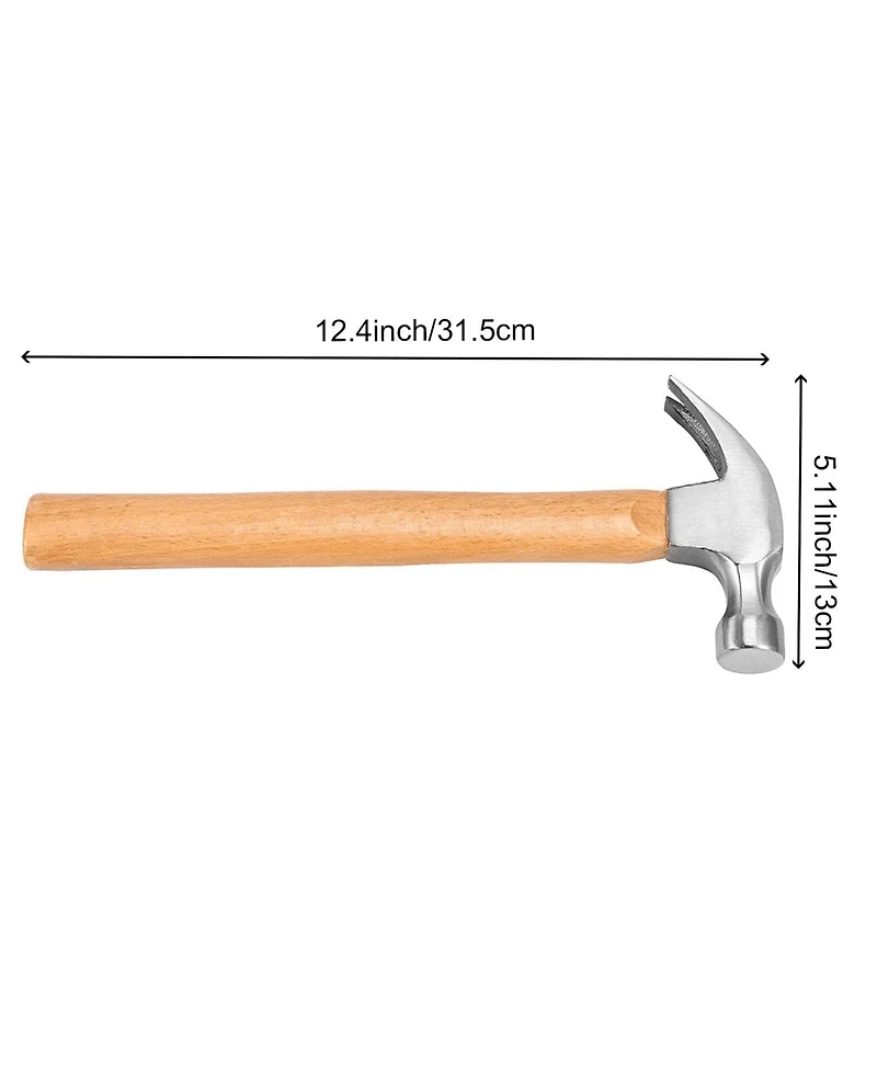 Xdovet Claw Hammer Carbon Steel Wood Handle Woodworking Repairing