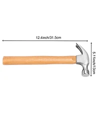 Xdovet Claw Hammer Carbon Steel Wood Handle Woodworking Repairing