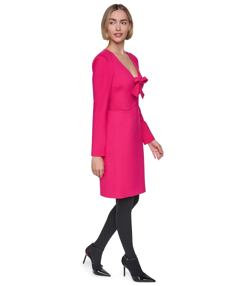 Sonia Rykiel Women's V-Neck Bow-Front Short Dress