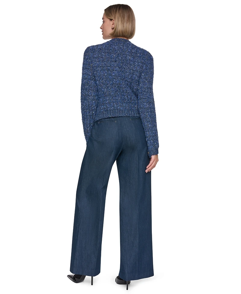 Sonia Rykiel Women's Five-Button-Front Sweater Denim Jacket