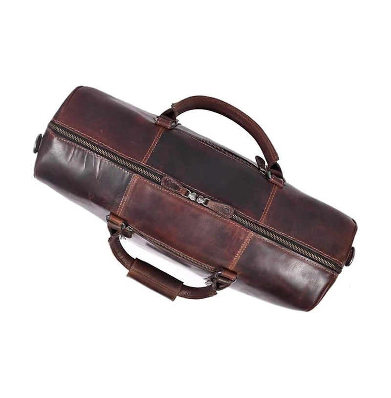 20 Inch Velour Leather Duffle Bag