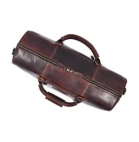 20 Inch Velour Leather Duffle Bag
