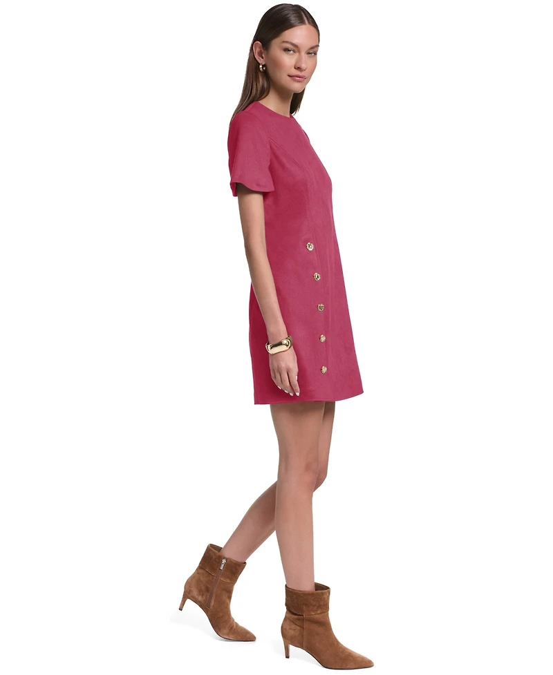 Halston Women's Crew Neck Shift Dress