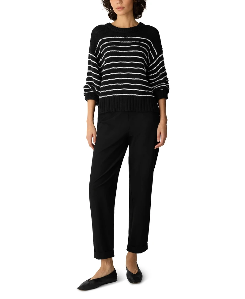 Eileen Fisher Women's Long-Sleeve Crewneck Sweater