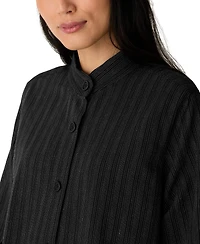 Eileen Fisher Women's Band Collar Long-Sleeve Jacket