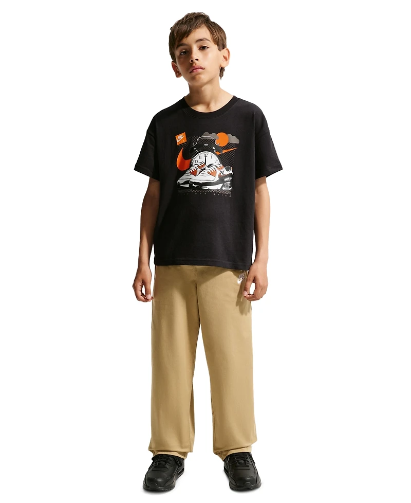 Nike Boys' 8-20 Sportswear Graphic Print Short-Sleeve T-Shirt