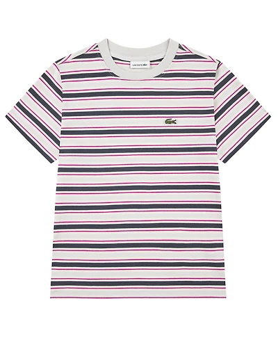 Lacoste Boys' 10-16 Short-Sleeve Icon Striped T-Shirt