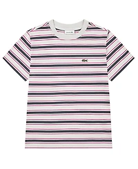 Lacoste Boys' 10-16 Short-Sleeve Icon Striped T-Shirt