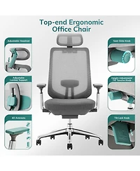 Atlas Ergonomic Mesh Back Office Chair with Slide Seat