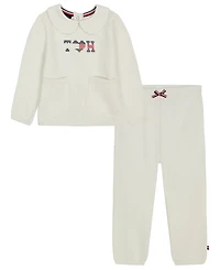 Tommy Hilfiger Baby Girls' Long-Sleeve Top and Pants, 2-Piece Set