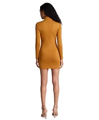 Kenneth Cole Women's Long-Sleeve Cowl Neck Mini Dress