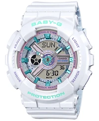 G-Shock Women's Baby-g Japanese Quartz White Resin Watch 43.4mm