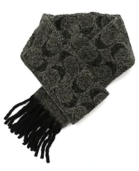 Coach Signature-c Boucle Twill Muffler Scarf