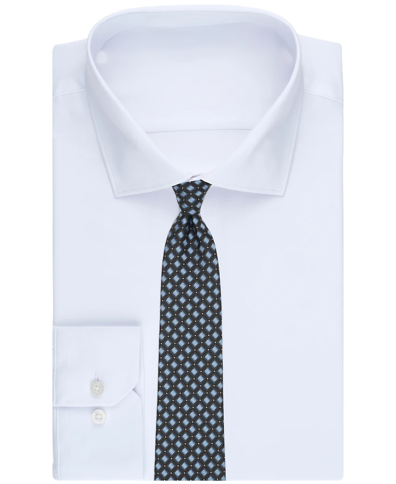 Perry Ellis Men's Machin Grid Classic Tie