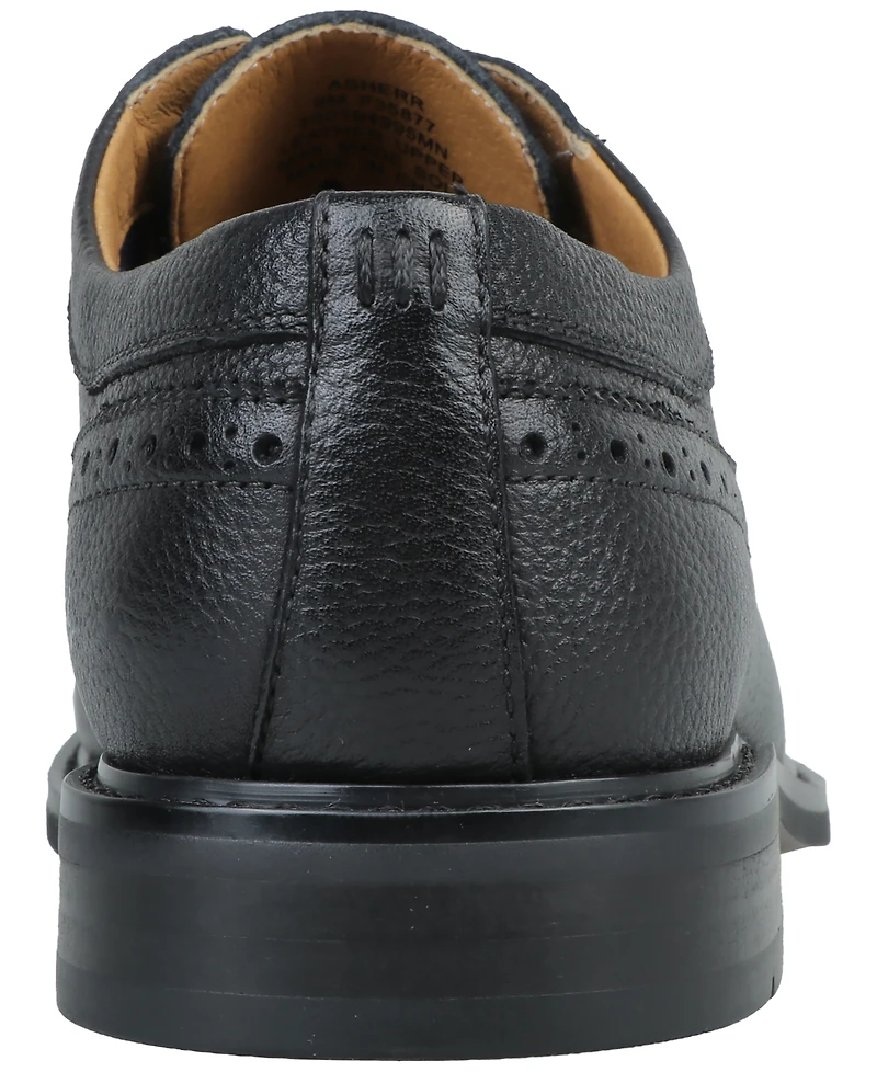 Bar Iii Men's Asherr Long Wing Brogue Leather Dress Shoes, Created for Macy's