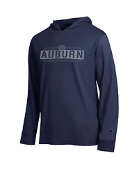 Champion Men's Navy Auburn Tigers Gradient All-Star Long Sleeve Hooded T-Shirt