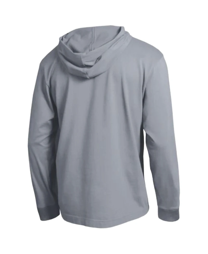 Champion Men's Heather Gray North Carolina Tar Heels High Motor All-Star Long Sleeve Hooded T-Shirt