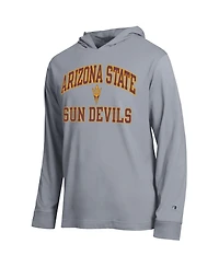 Champion Men's Heather Gray Arizona State Sun Devils High Motor All-Star Long Sleeve Hooded T-Shirt