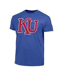 Champion Men's Royal Kansas Jayhawks Triumph Tri-Blend T-Shirt