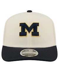 New Era Men's White, Royal Michigan Wolverines America's 250th 9SEVENTY Adjustable Hat