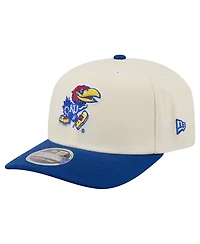 New Era Men's White, Royal Kansas Jayhawks America's 250th 9SEVENTY Adjustable Hat