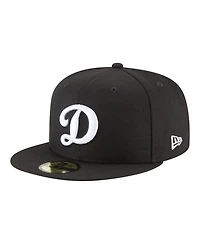 New Era Men's Black Los Angeles Dodgers Blue Heaven On Earth Marquee Patch 59FIFTY Fitted Hat