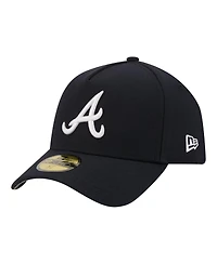 New Era Men's Navy Atlanta Braves A-Frame 59FORTY Fitted Hat