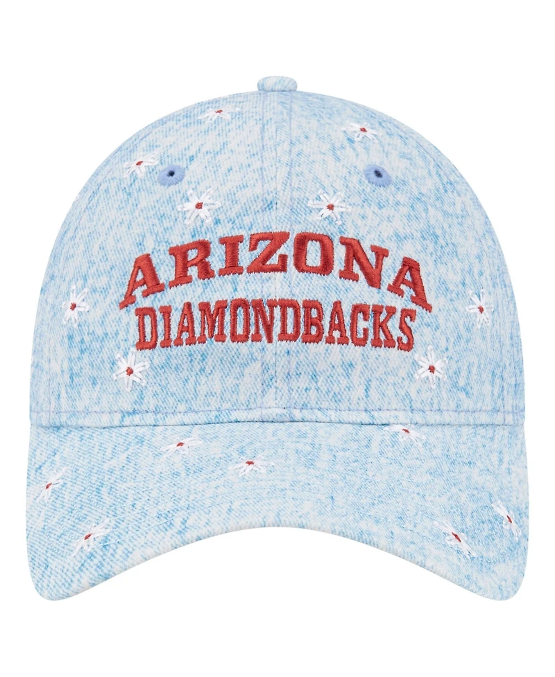 New Era Women's Light Blue Arizona Diamondbacks Daisy All Over 9TWENTY Adjustable Hat