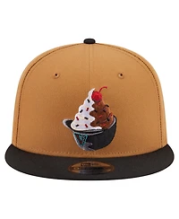 New Era Men's Khaki, Black Arizona Diamondbacks Ice Cream 9FIFTY Snapback Hat