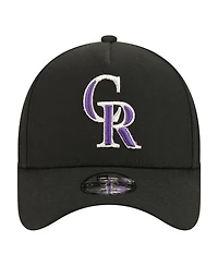 New Era Big Boys and Girls Black Colorado Rockies 9FORTY A-Frame Adjustable Hat