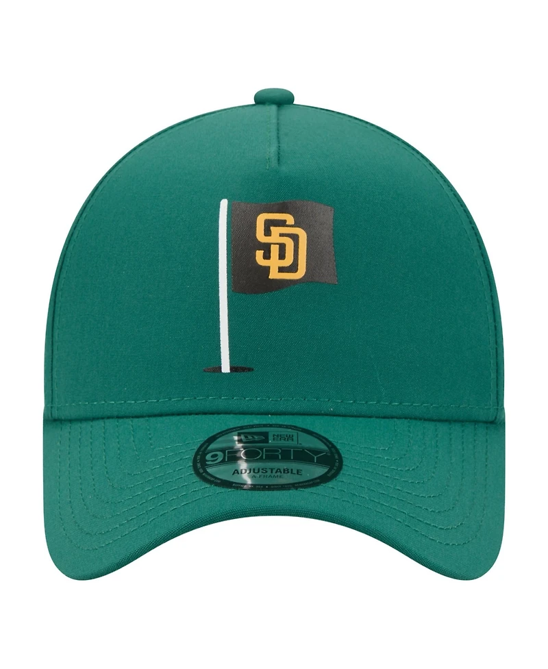 New Era Men's Green San Diego Padres Pin Seeker 9FORTY A-Frame Adjustable Hat