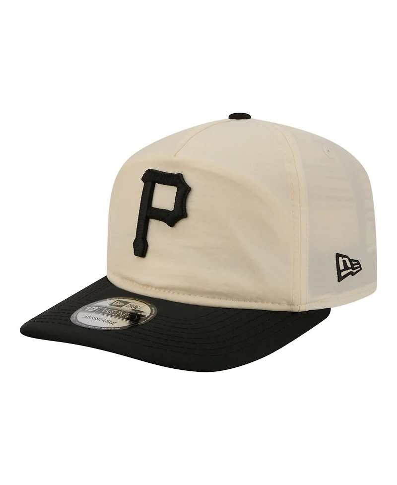 New Era Men's Cream, Black Pittsburgh Pirates Everyday 19TWENTY Adjustable Hat