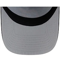 New Era Men's Black Baltimore Orioles Side Script 9FORTY A-Frame Trucker Adjustable Hat