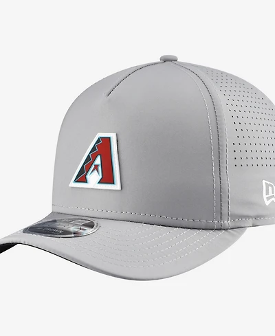New Era Men's Gray Arizona Diamondbacks Micro Logo 9FORTY M-Crown A-Frame Adjustable Hat