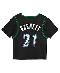 Mitchell & Ness Preschool Two-Pack Kevin Garnett Black Minnesota Timberwolves Play by Place T-Shirt and Shorts Set