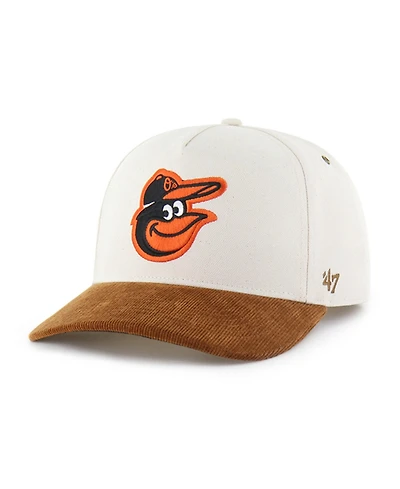 Carhartt X '47 Men's Natural, Brown Baltimore Orioles Undyed Relaxed Hitch Adjustable Hat
