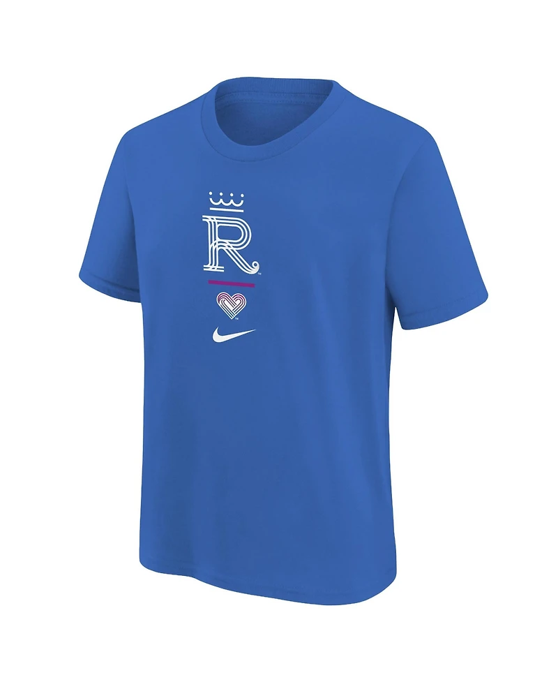 Nike Big Boys and Girls Royal Kansas City Royals 2026 City Connect T-Shirt
