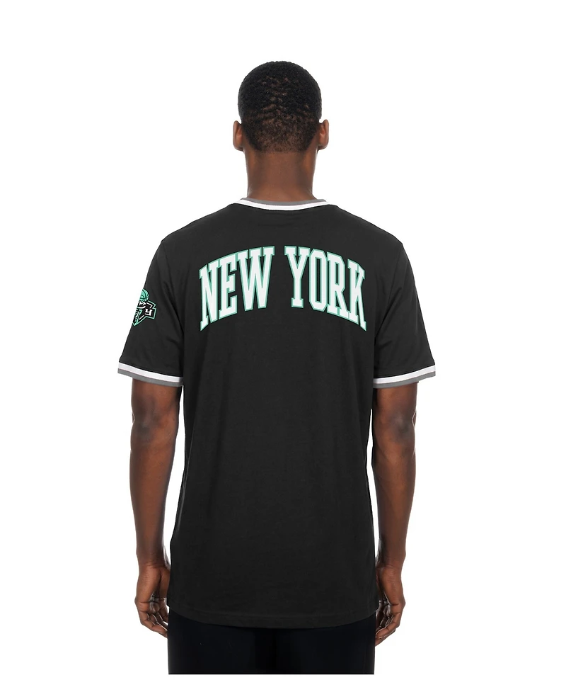 New Era Men's and Women's Black York Liberty Sport Classics Capsule V-Neck Fashion Jersey