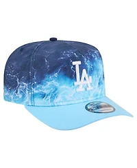 New Era Men's Light Blue Los Angeles Dodgers Deep Water Pre-Curved 9FIFTY A-Frame Snapback Hat