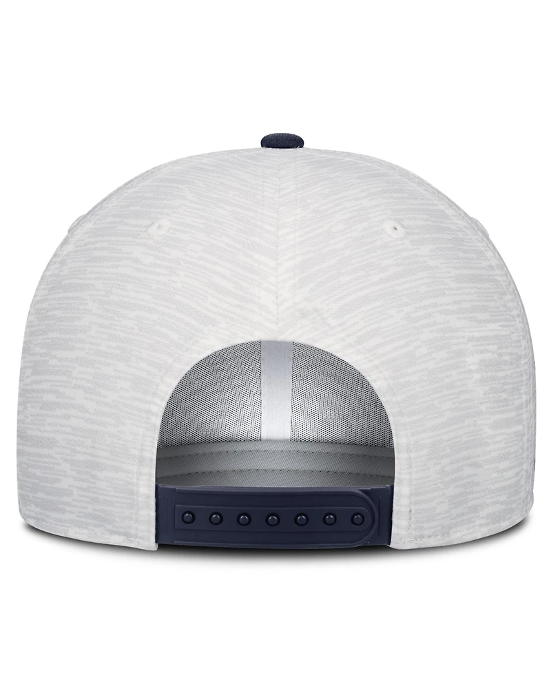 Jordan Men's and Women's White, Navy Michigan Wolverines Primetime Rise Adjustable Hat