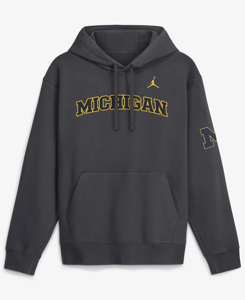 Jordan Men's Navy Michigan Wolverines 2026 Sideline Club Fleece Hoodie