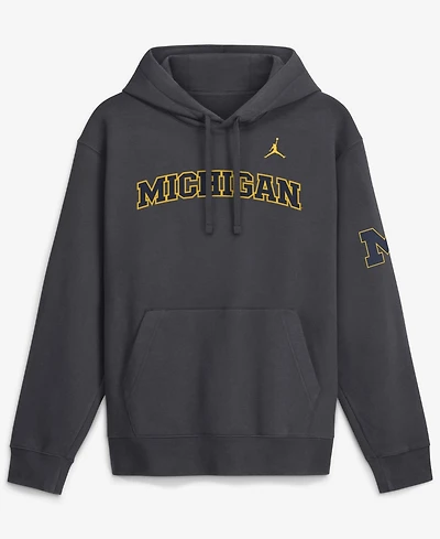 Jordan Men's Navy Michigan Wolverines 2026 Sideline Club Fleece Hoodie