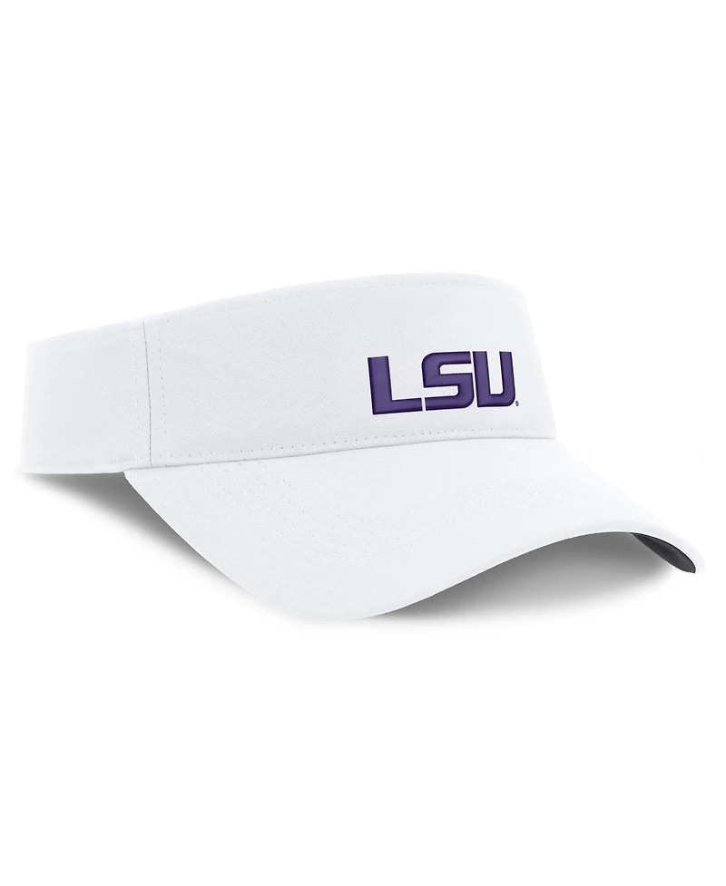 Nike Men's and Women's White Lsu Tigers 2026 On-Field Ace Adjustable Visor Hat
