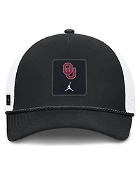 Jordan Men's and Women's Black Oklahoma Sooners 2026 On-Field Gameday Rope Trucker Adjustable Hat