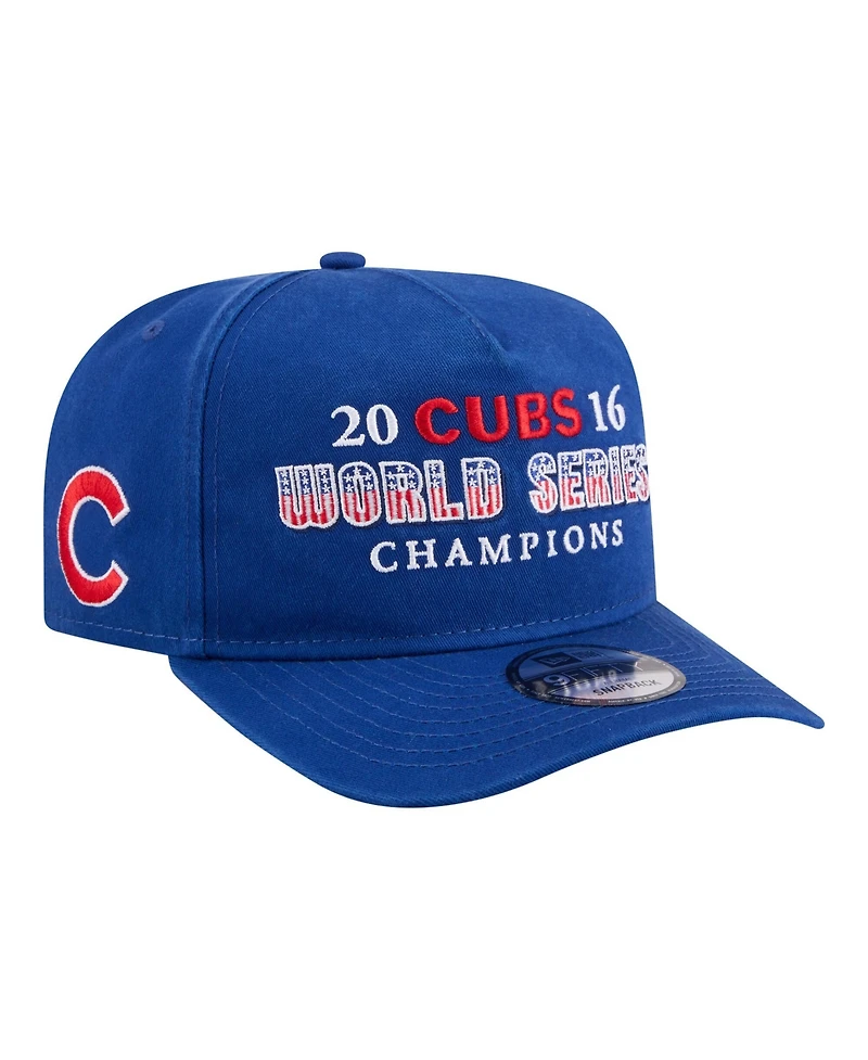 New Era Men's Royal Chicago Cubs 2016 World Series Champions Historic 9FIFTY A-Frame Snapback Hat