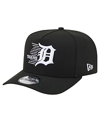 New Era Men's Black Detroit Tigers Motion A-Frame 9FIFTY Snapback Hat