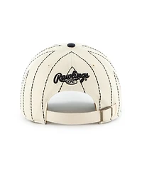 47 Brand Men's 'x Rawlings Natural, Navy Houston Astros Pinstripe Clean Up Adjustable Hat