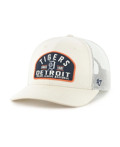 '47 Brand Men's Cream Detroit Tigers Leland Adjustable Trucker Hat